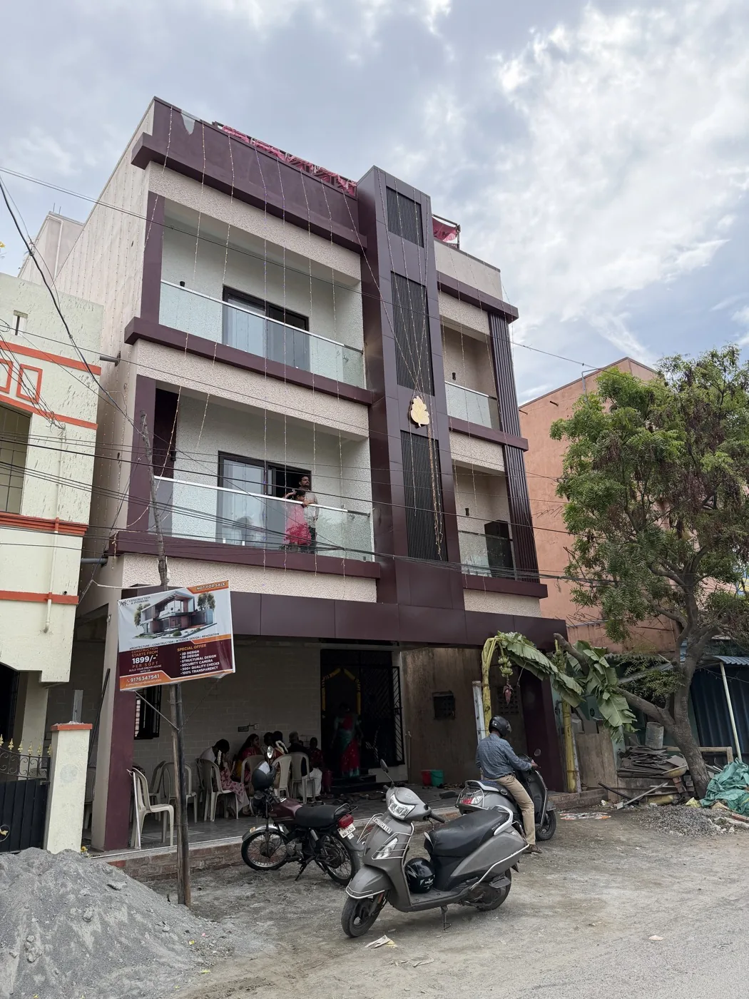 Completed multi-storey residential building by AK Constructions