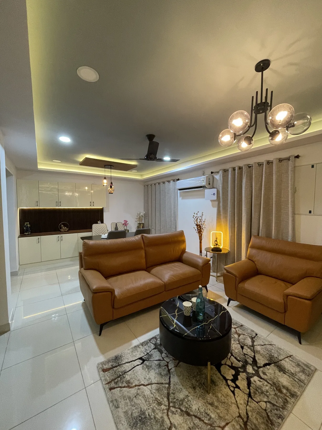 Living room interior by AK Constructions