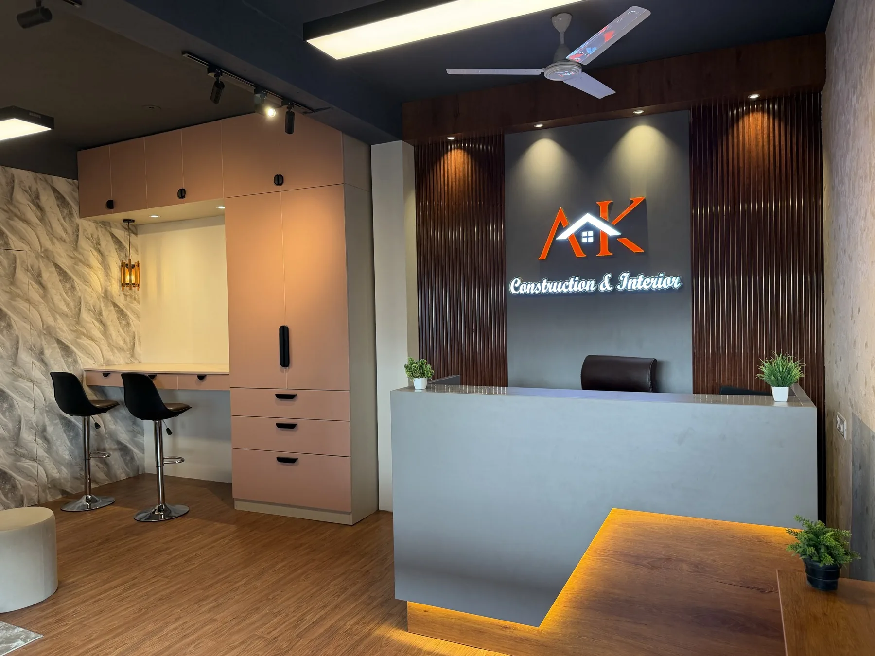 AK Constructions design studio and reception